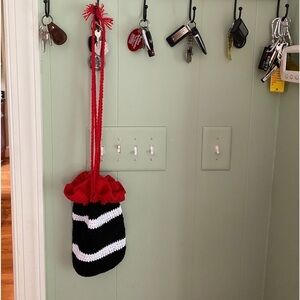 Red & Black UGA Hand Crafted Cinch Bag ❤️ Quality GIFT SHOP GO DAWGS UGA FAN